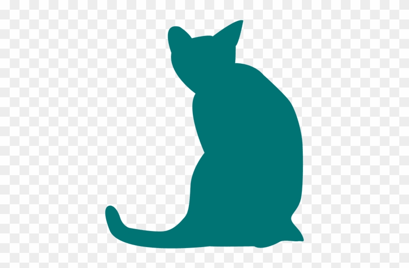 Tabby Cat Clipart Transparent Background - Silueta De Gato Dando La Espalda #1632208