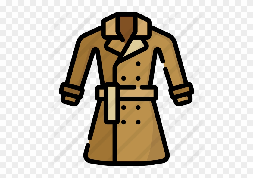 Gabardina Free Icon - Trench Coat Clipart Transparent #1632391