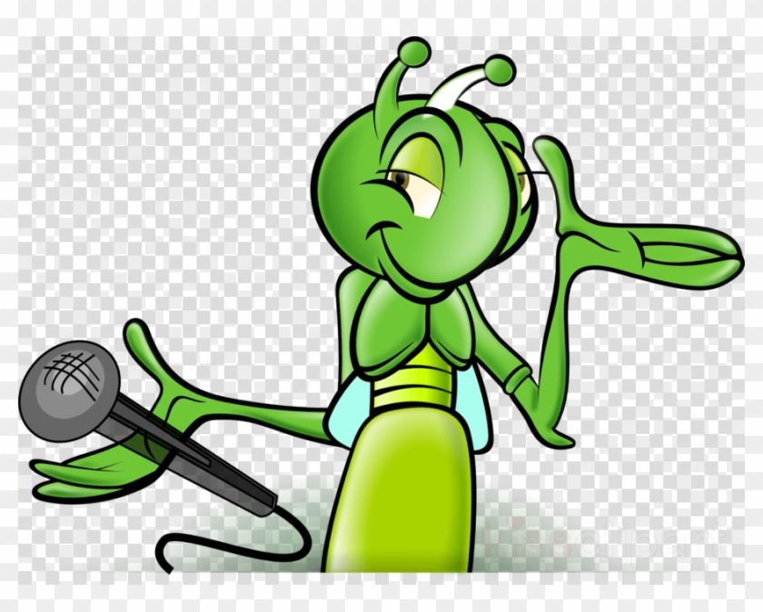 Quiet Crickets Cartoon Clipart Jiminy Cricket Cartoon - Free Black And White Money Clipart #1632415