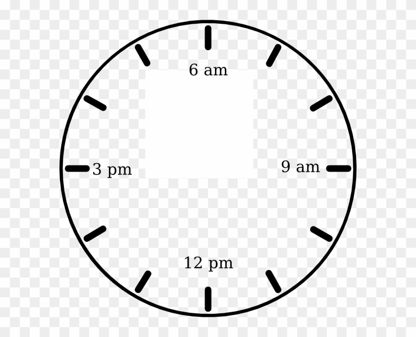 Clock Clipart 6 Am - Clock Face Svg #1632496