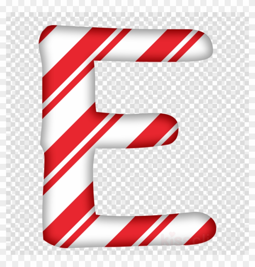 Christmas Alphabet Letters Png Clipart Santa Claus - Candy Cane Letters Png #1632541