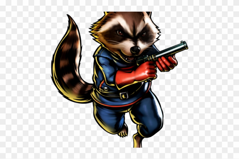 Rocket Raccoon Clipart Ultimate Marvel Vs - Rocket Racoon Groot Comic Art #1632545