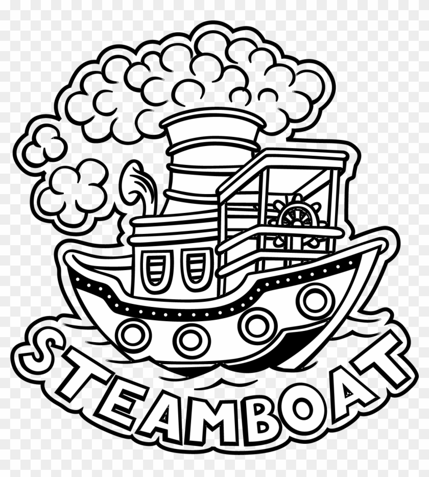 Sponsor Steamboat Logo - Easy Drawings For Steamboat #1632626