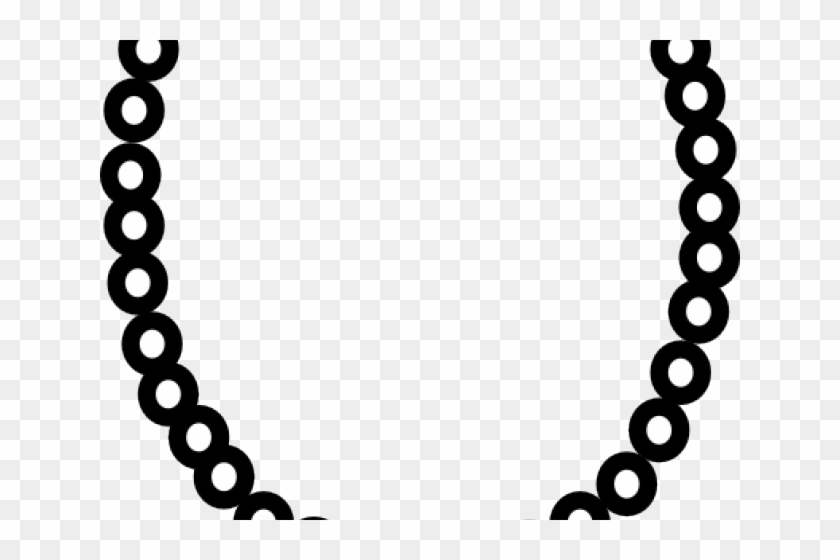 Necklace Clipart Outline - Necklace Clipart Black And White #1632654