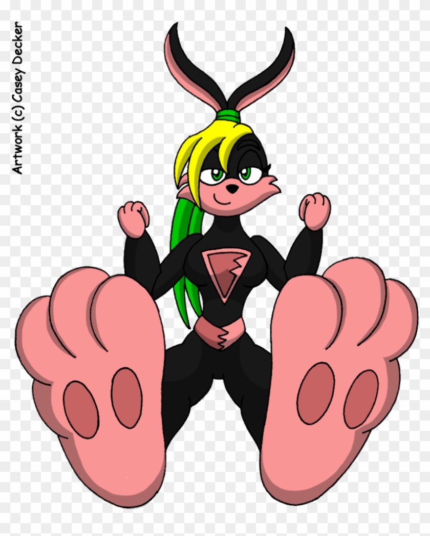 Lexi Bunny Foot Tease By Caseydecker - Cartoon #1632878