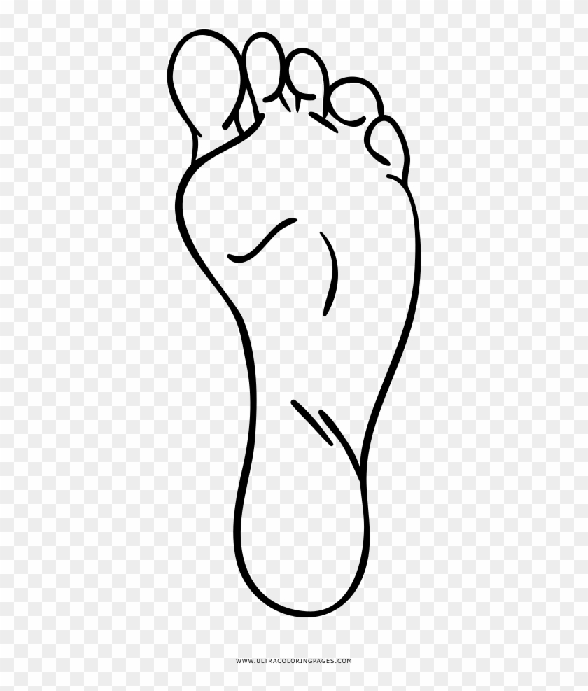 Left Foot Coloring Page Ultra Pages For - Line Art #1632882