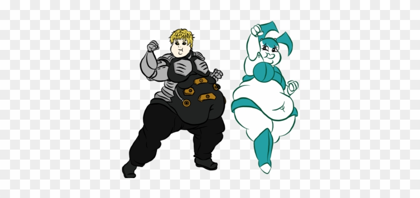 A Fat Xj-9 And Genos Posing Heroically Together With - Deviantart My Life As A Teenage Robot #1632970
