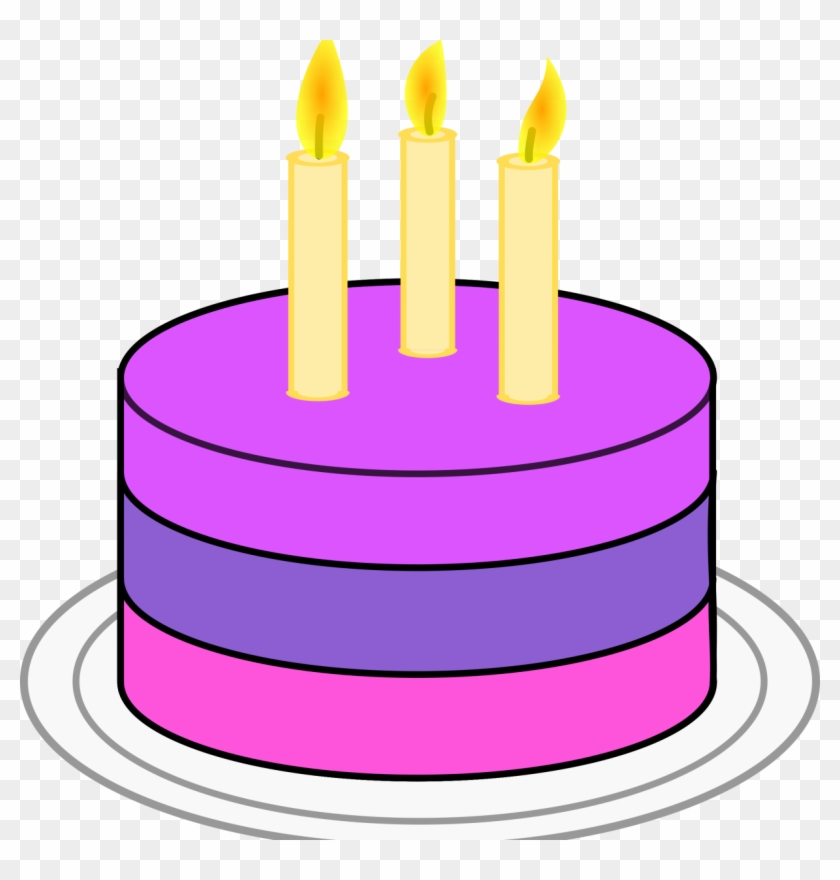 Amazing Birthday Cake Clip Art Transparent Background - Simple Birthday Cake Png #1632979