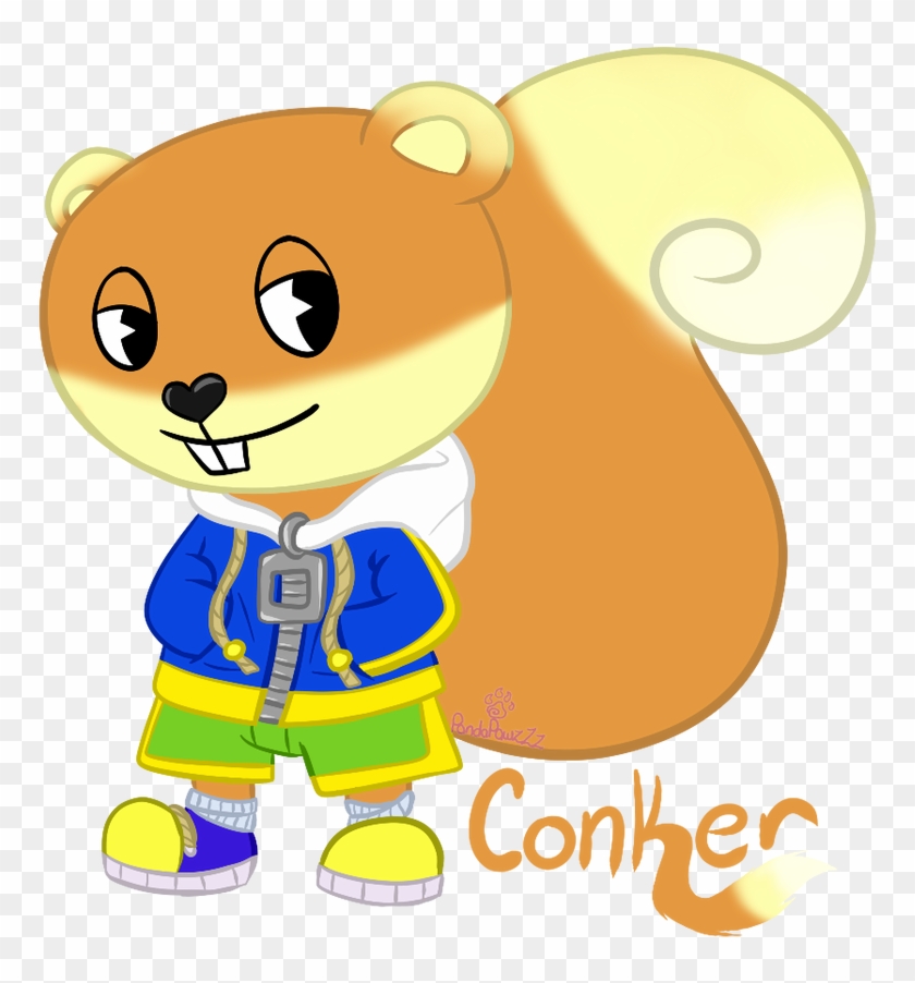 Conker Happy Tree Friends Style Speedpaint By Pandapawzzz - Cartoon #1633222