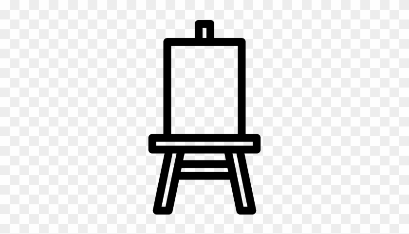 Easel With Canvas Vector - Canvas Icon #1633273