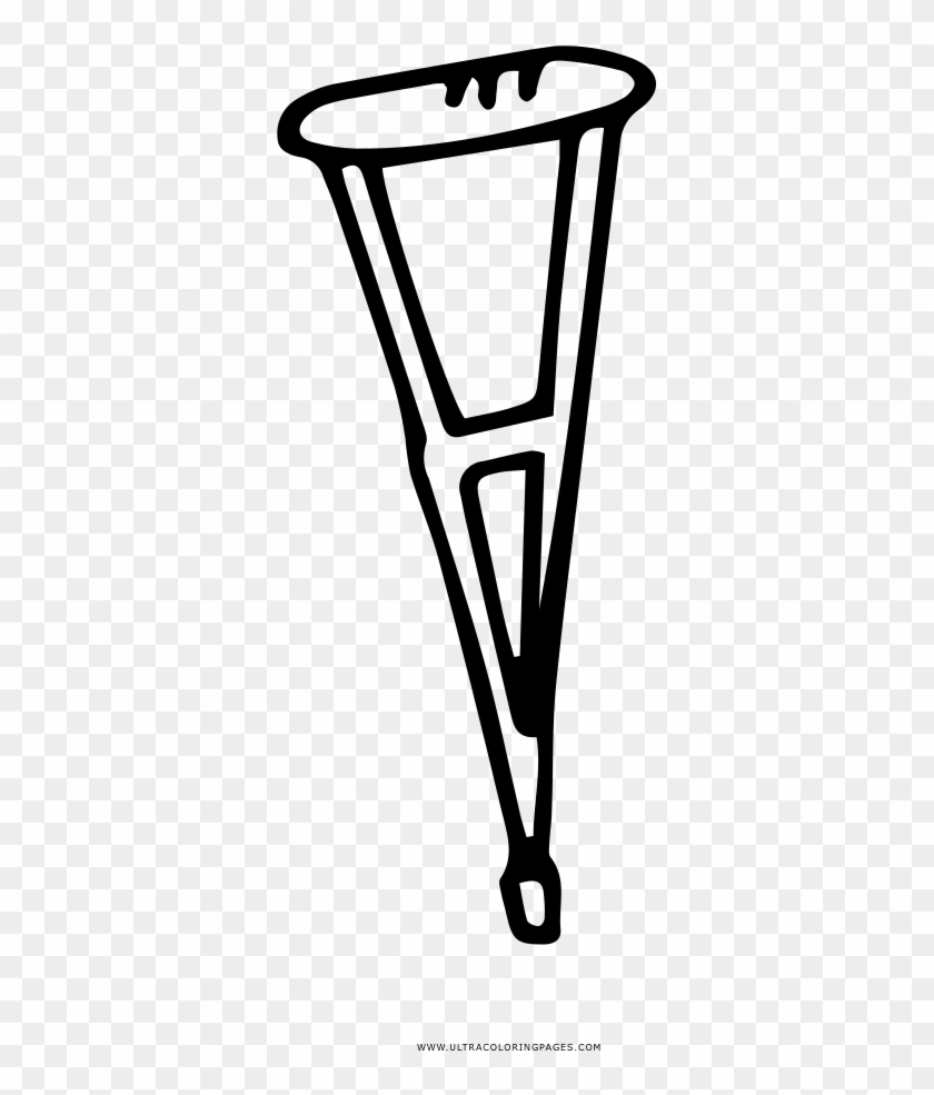 Crutch Coloring Page - Crutch Coloring Page #1633411