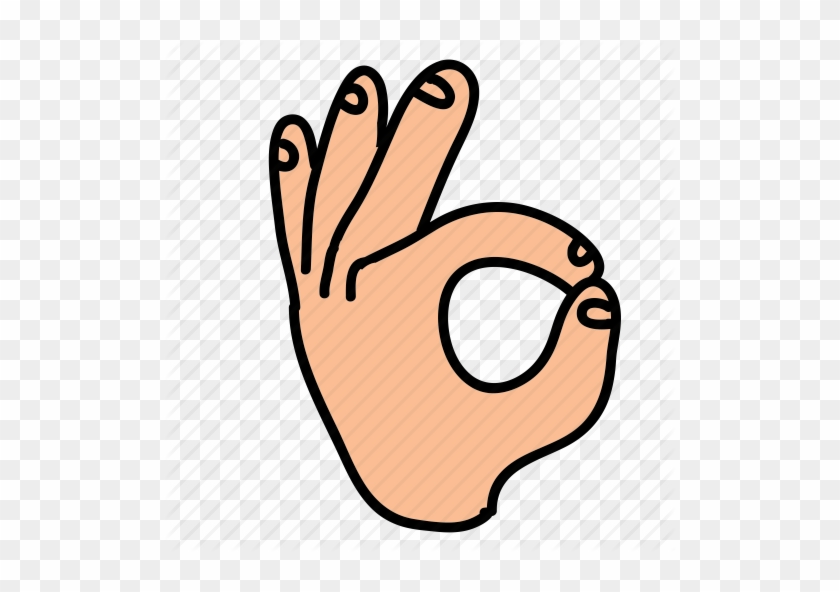 Hand Gesture Clipart Ok Symbol - Okay Hand Sign Cartoon #1633575