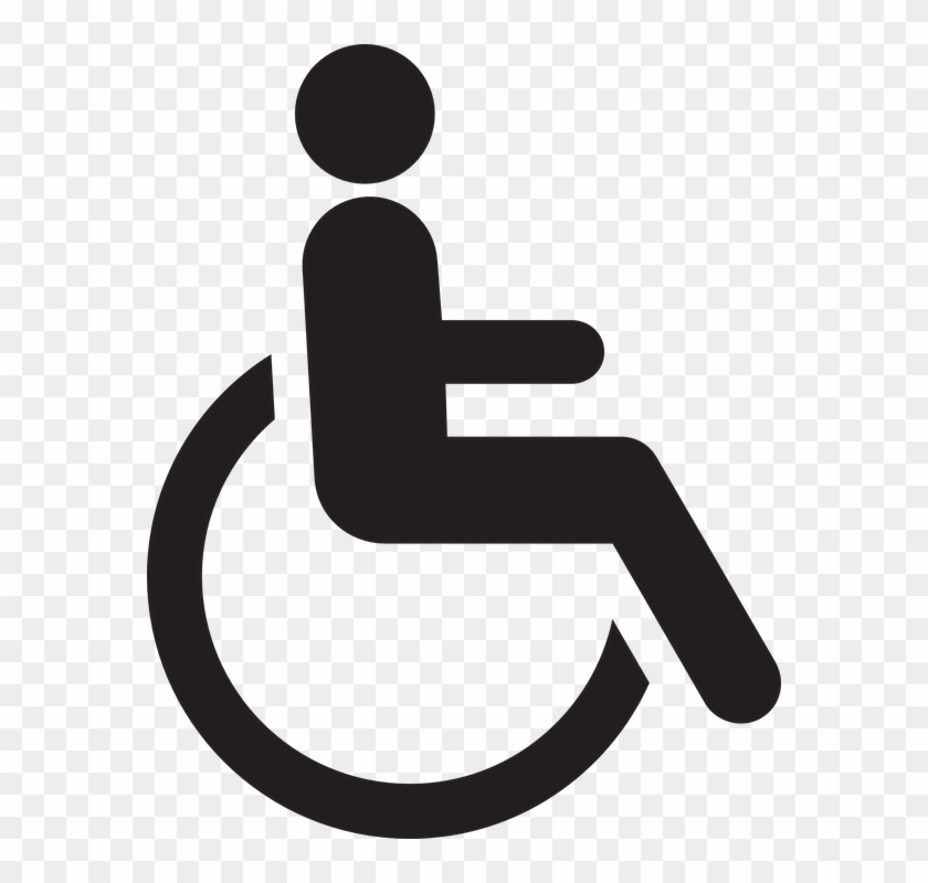 Handicapped, Chair, Wheelchair, Wheel, Disabled, Logo - Cadeira De Rodas Simbolo #1633655