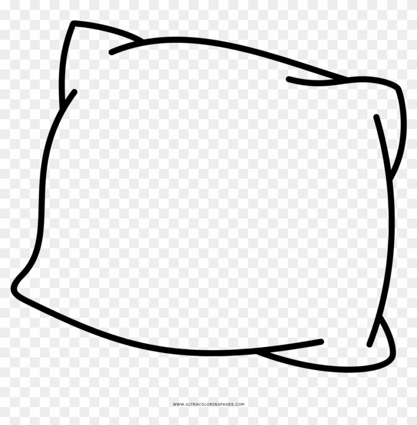 Sweet Looking Pillow Coloring Page Bed Ultra Pages - Disegni Da Colorare Di Cuscino #1633675