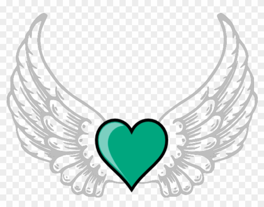 Mq Green Heart Hearts Wings Wing Heart With Wings Cartoon Free Transparent Png Clipart Images Download