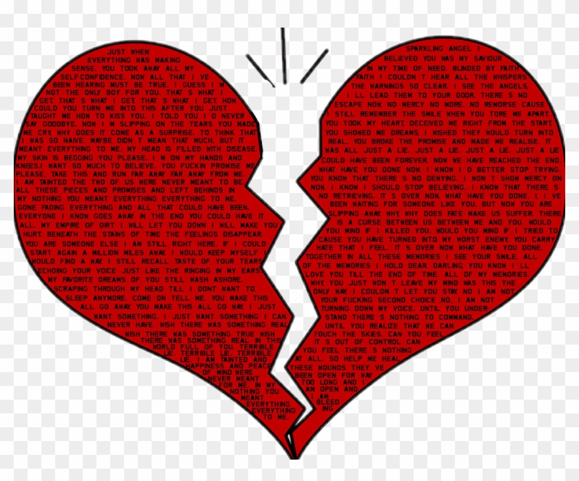 Broken Heart Clipart Picsart - Drawing #1633756