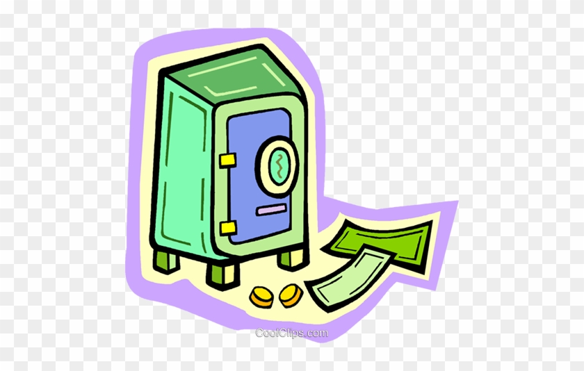 Safe Vault Royalty Free Vector Clip Art Illustration - Petty Cash Icon #1633771