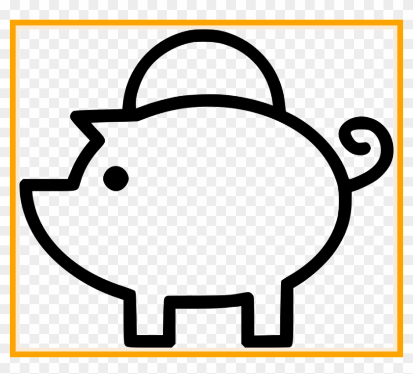 Best Piggy Bank Coin Svg Png Icon Image For Outline - Best Piggy Bank Coin Svg Png Icon Image For Outline #1633775