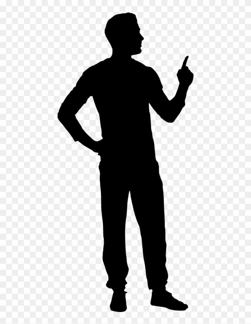 Man Pointing Finger Silhouette Png #1633831