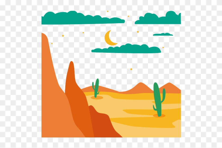 Desert Clipart Desert Mountain - Desert Cartoon Png #1633876
