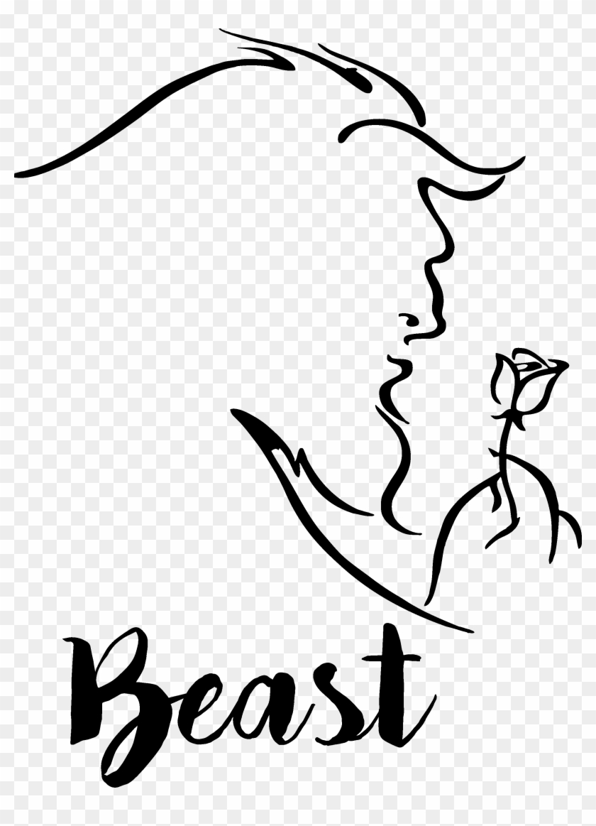 Vinyl Decor - Beauty And The Beast Sketch #1634126