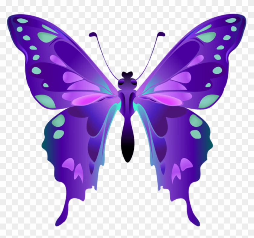 Free Png Download Decorative Butterfly Purple Clipart - Adesivo De Parede Borboleta #1634187