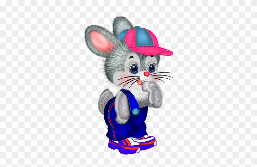 Easter Bunny Rabbit Hare Drawing Clip Art - Hola Te Mando El Primer Saludo Del Dia #1634238