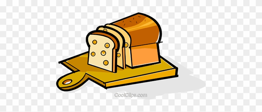 Bread On A Cutting Board Royalty Free Vector Clip Art - Bread On A Cutting Board Royalty Free Vector Clip Art #1634296