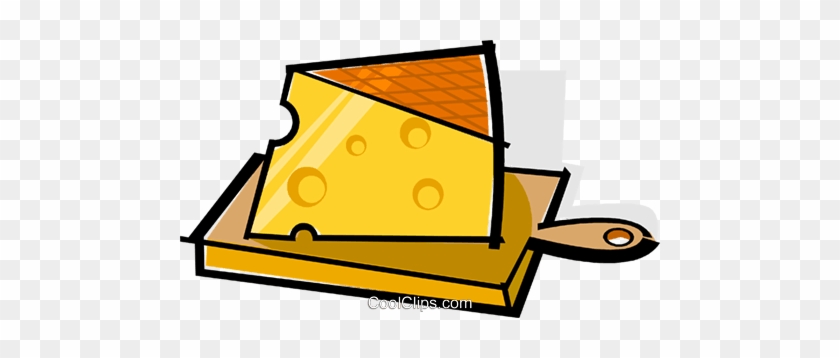 Cheese On A Cutting Board Royalty Free Vector Clip - Chese #1634304