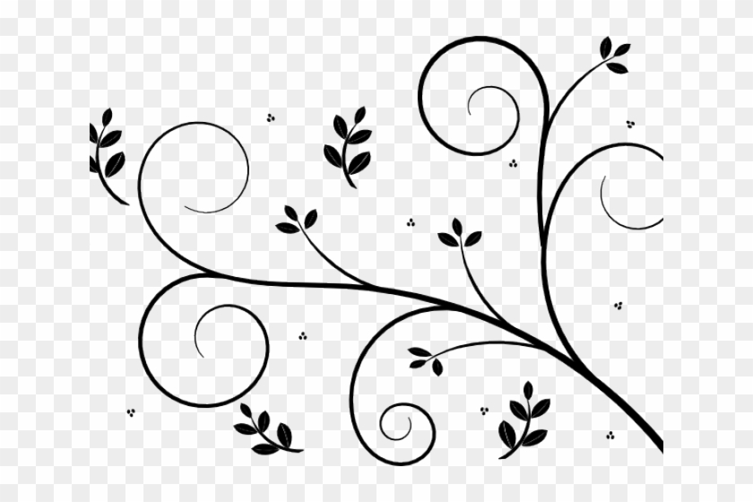 Line Art Clipart Floral - Design For Project Drawing #1634315