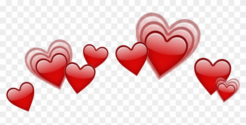Photobooth Sticker - Heart Crown Emoji Png #1634377