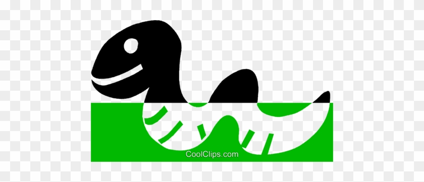 Sea Serpent Royalty Free Vector Clip Art Illustration - Sea Serpent Royalty Free Vector Clip Art Illustration #1634387