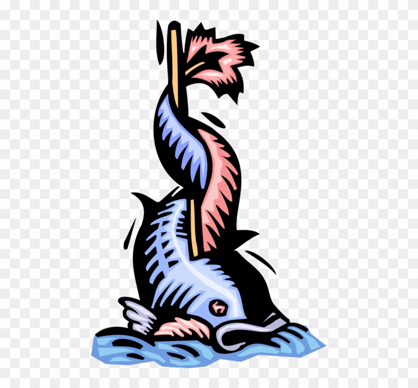 Vector Illustration Of Sea Serpent Fish - Vector Illustration Of Sea Serpent Fish #1634389