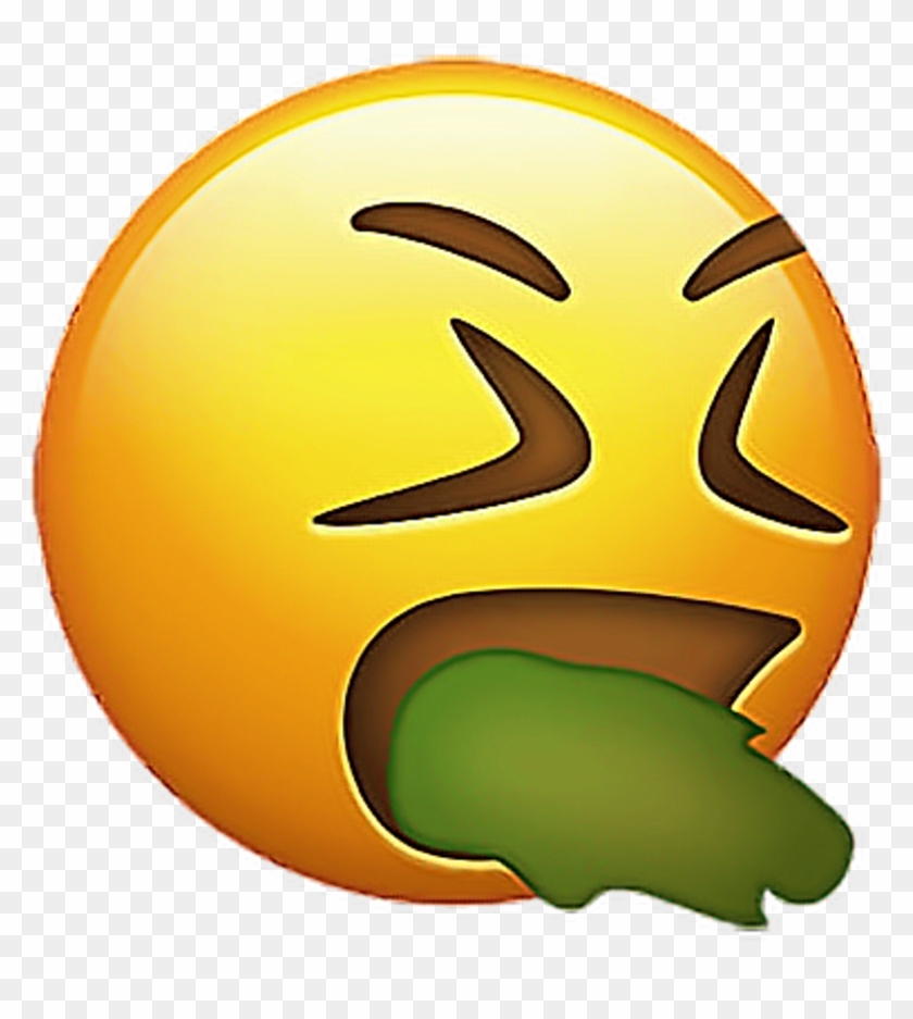 Emoji Sticker - Vomiting Emoji Png #1634432