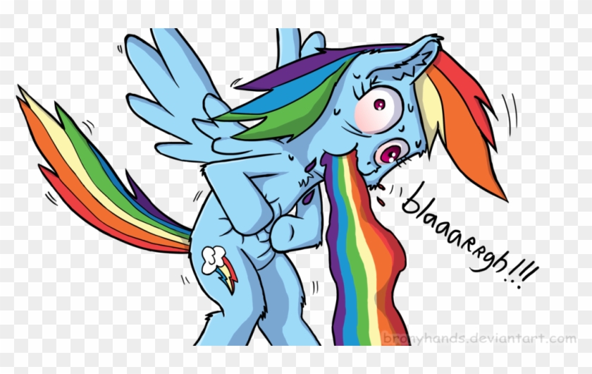 Pin Throwing Up Clip Art - Rainbow Dash Throwing Up #1634435