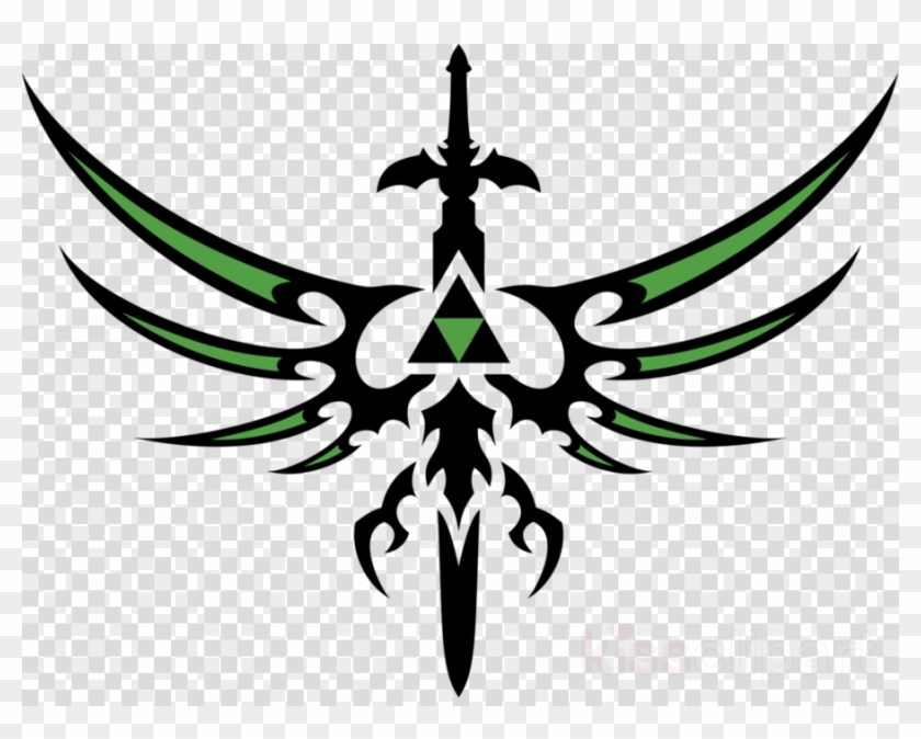 Triforce Line Art Clipart The Legend Of Zelda - Zelda Sword Drawing #1634453