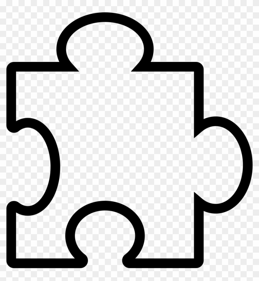 Puzzle Piece Outline Comments - Puzzle Icon Png #1634591