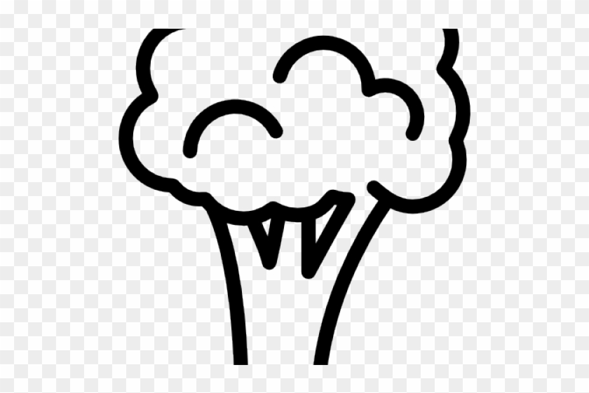 Broccoli Clipart Sketch - Broccoli Clipart Black And White #1634727