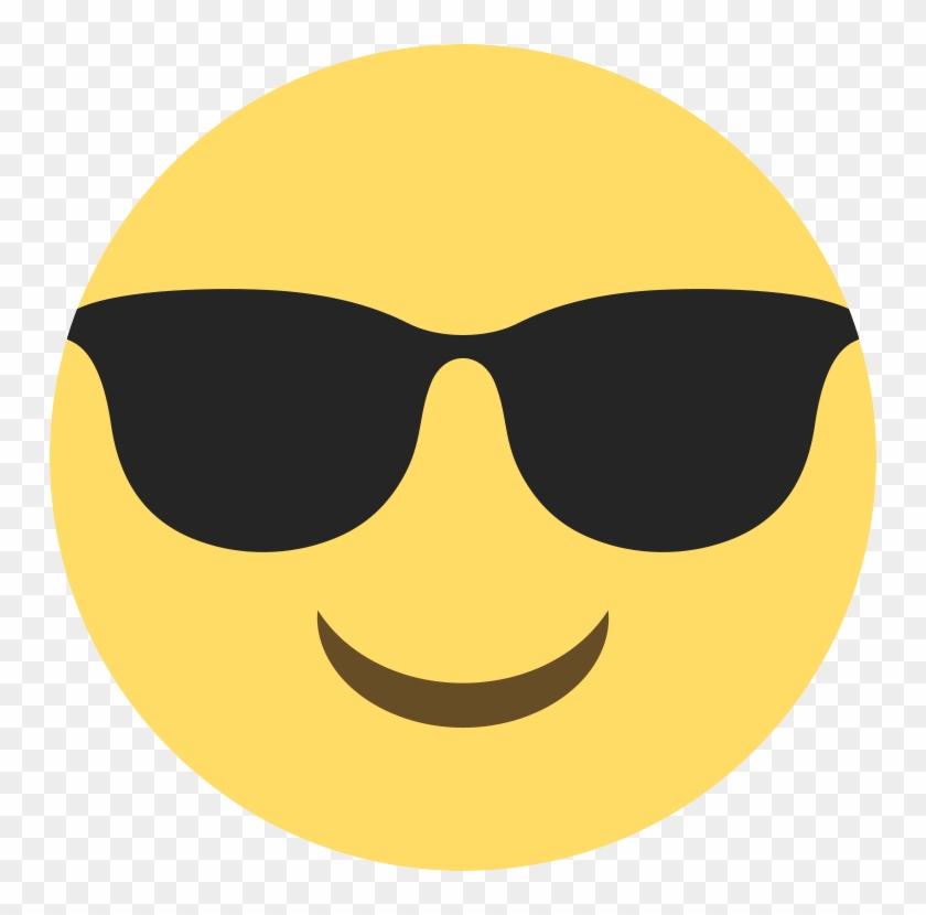 Emoticon Sunglasses Of Smiley Face Tears Joy Clipart - Smiling Face With Sunglasses #1634757