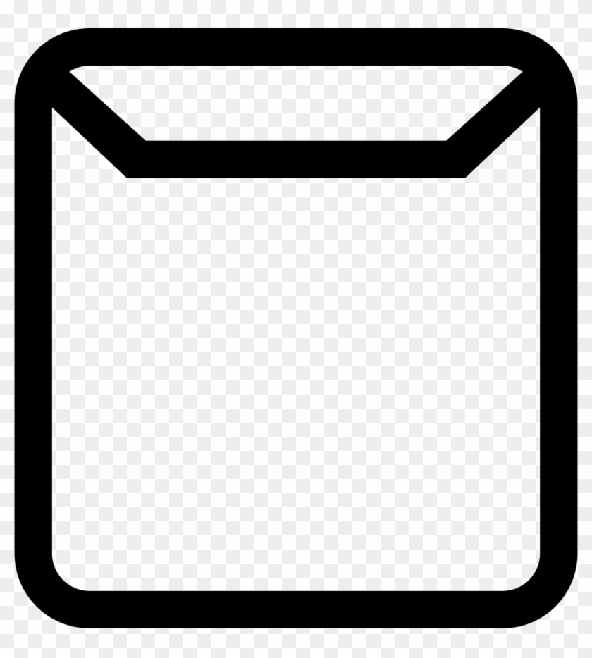 Email Square Outlined Interface Symbol Of Envelope - Icono Ventana Png #1634957
