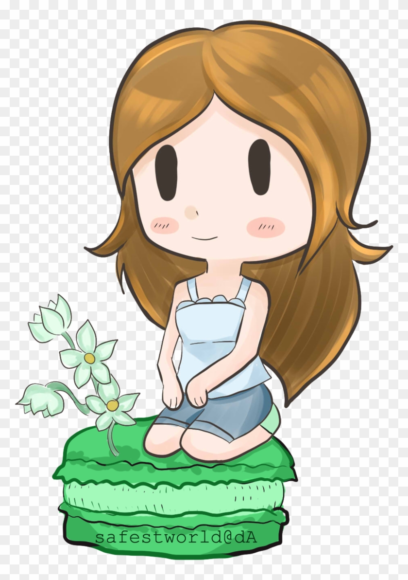 Macaron Clipart Chibi - Chibi On Their Knees #1635027