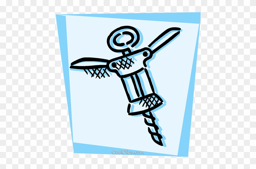 Corkscrews Royalty Free Vector Clip Art Illustration - Corkscrews Royalty Free Vector Clip Art Illustration #1635247