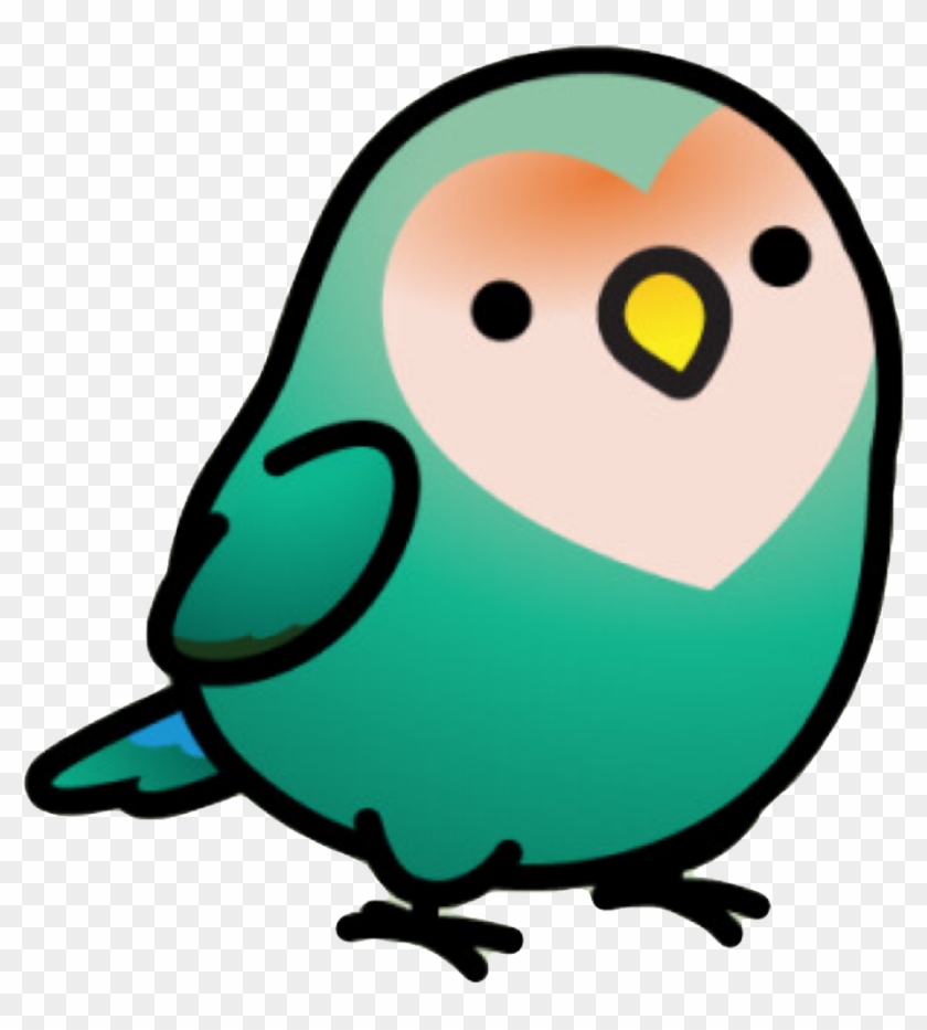 Cute Sticker - Dutch Blue Peach Faced Lovebird #1635254