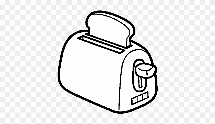 Toaster Coloring Page - Tostadora Para Pintar #1635305