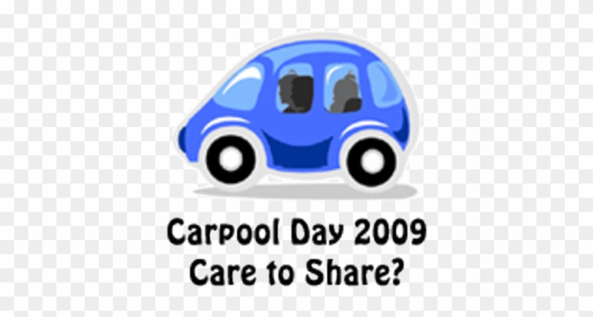 Auckland Carpool Day - Blue Cartoon Car #1635431