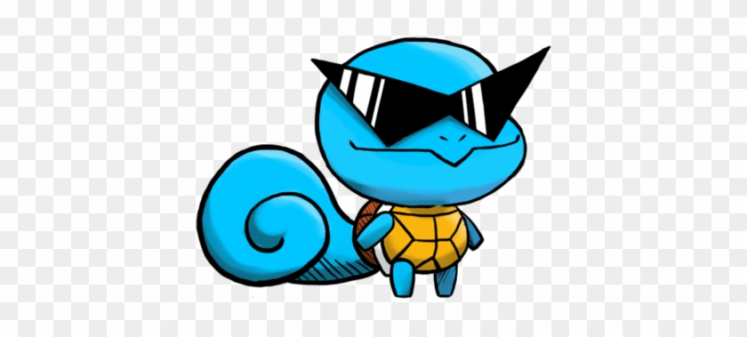 , - Chibi Squirtle With Sunglasses #1635608