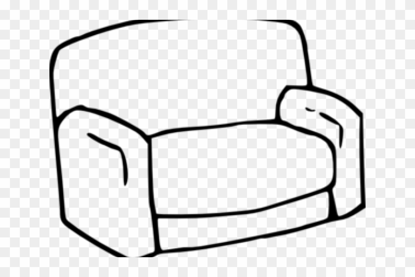 Couch Clipart Simple - Sofa Clipart #1635663
