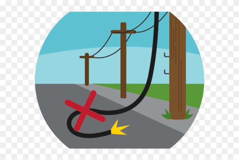 Downed Power Line Clipart #1635704