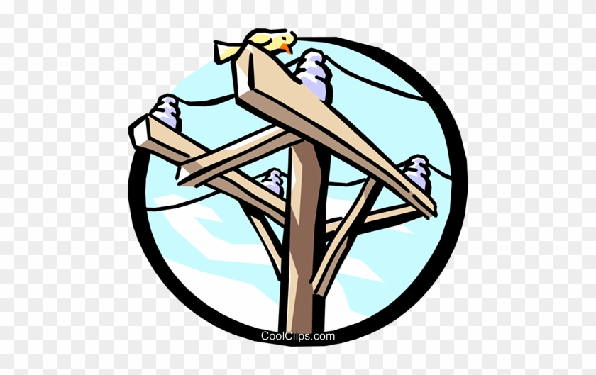 Hydro Pole Royalty Free Vector Clip Art Illustration - Hydro Pole ...