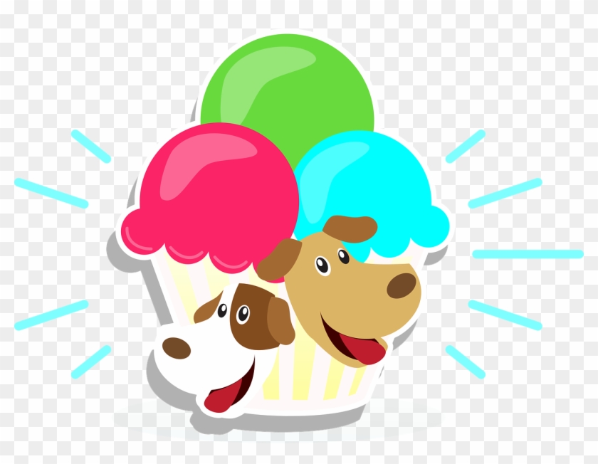 Obey Clipart Ice Cream - Dog Ice Cream Clipart #1635729